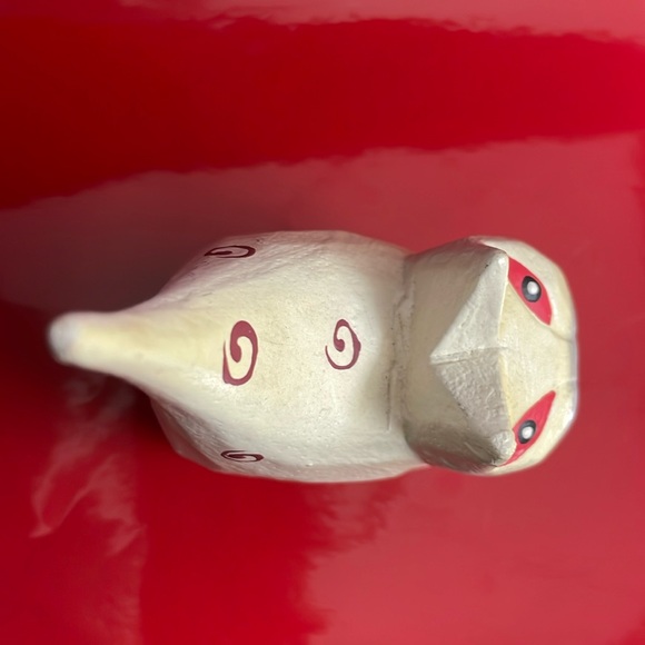 Tall Tail Kitty Cat Carved Wood Painted Folk Art Ring Holder Figurine‎ 5.2” - Picture 8 of 9